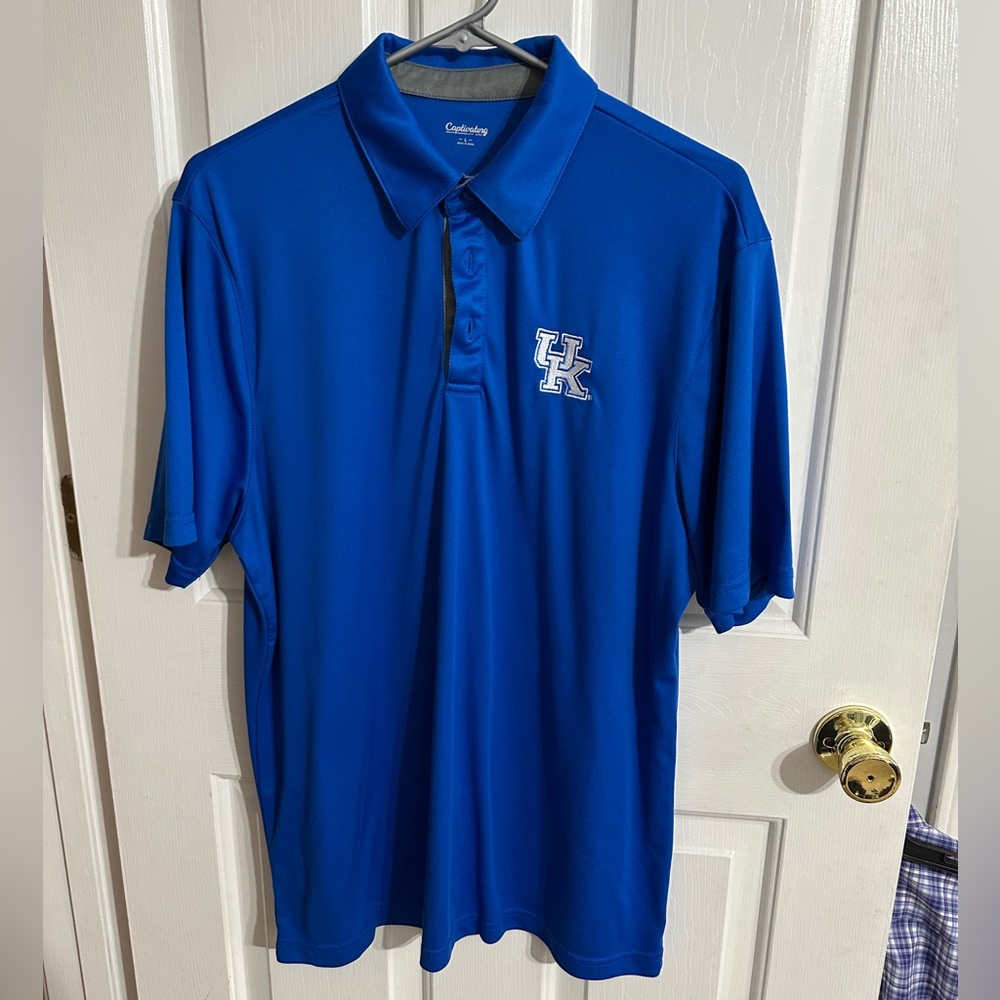 Captivating Men's Royal Blue Polo with UK Logo,